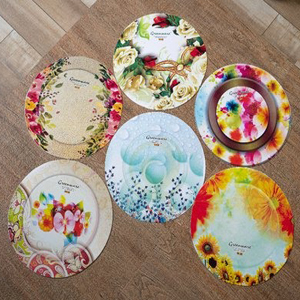 Silver Printed Paper Plates
